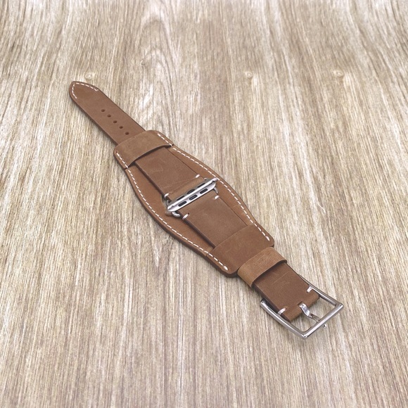 Goseth Genuine Leather Watch Band For Apple Watch - Picture 9 of 15